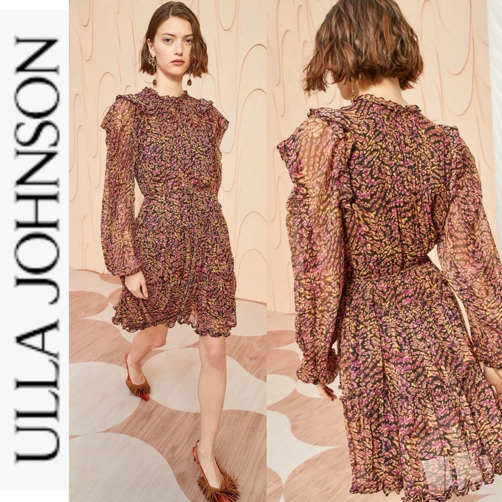 NWT Ulla Johnson Gaelle Dress in pomegranate 6